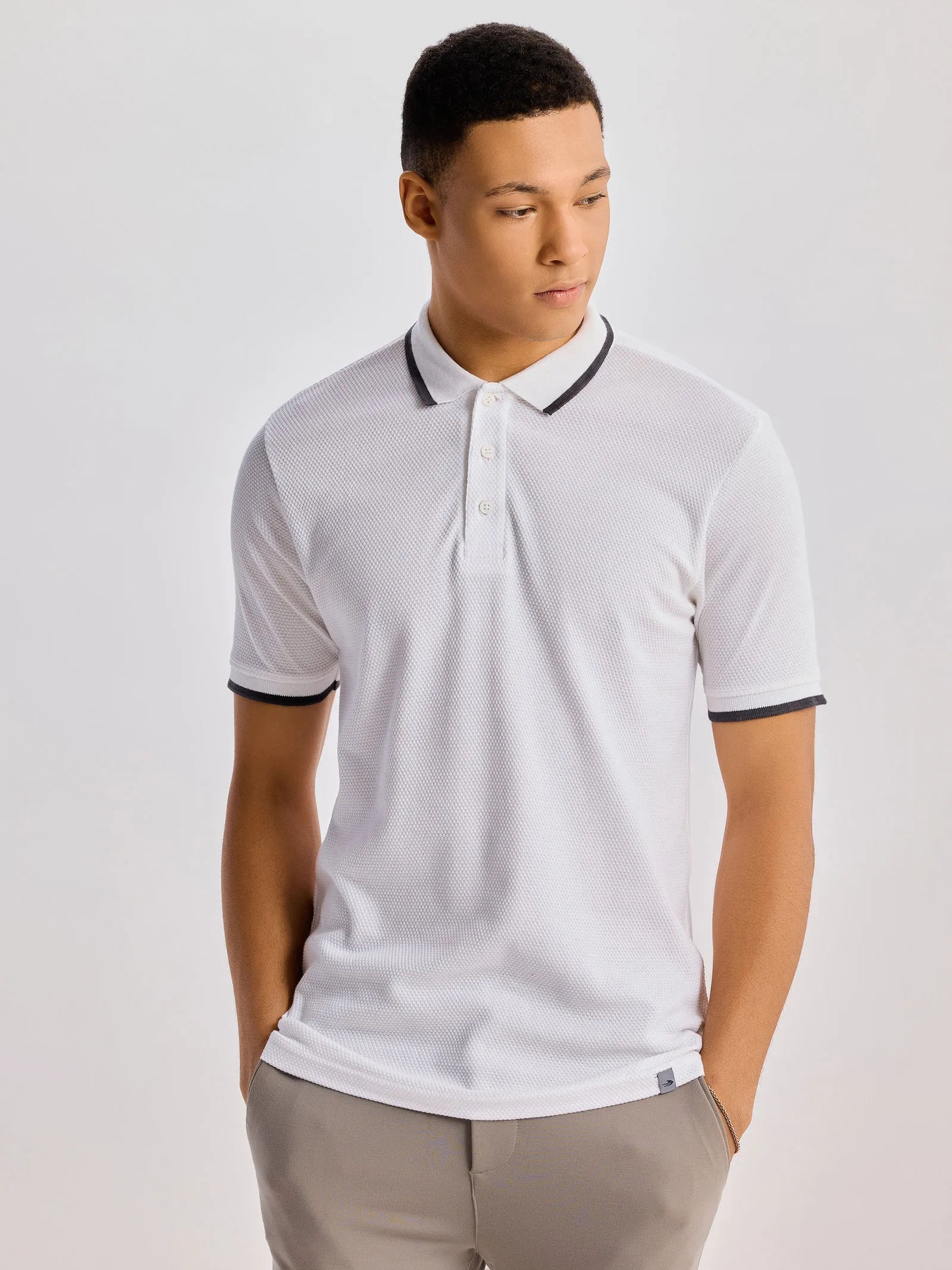 100% Cotton Pop Corn Polo