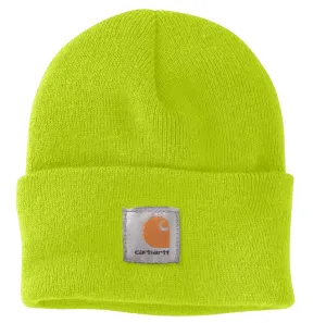 A18 Knit Cuffed Beanie - Bright Lime