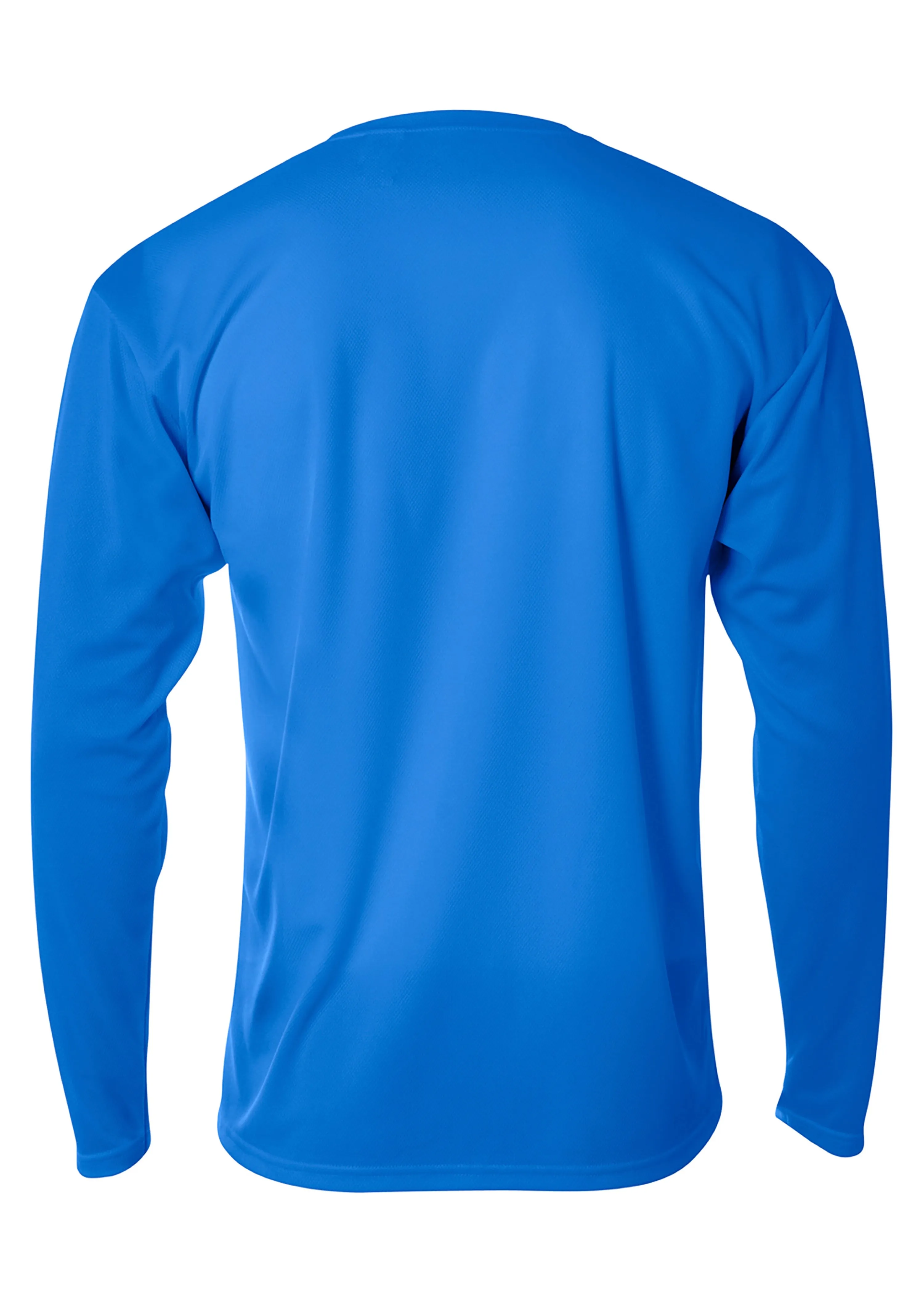 A4 Mens Long Sleeve Birds-Eye Mesh Crew