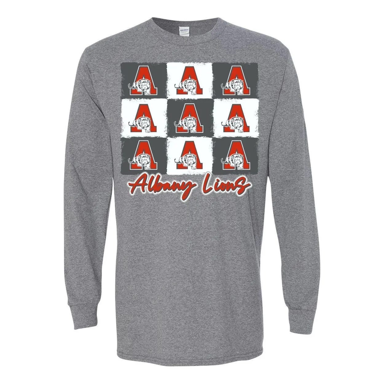 Albany Lions - 9 Boxes Long Sleeve T-Shirt