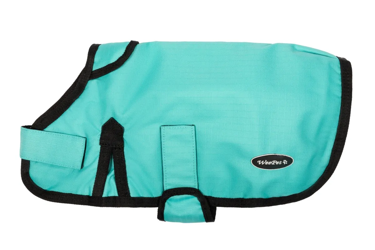 All Seasons Waterproof Dog Coat in Turquoise Blue