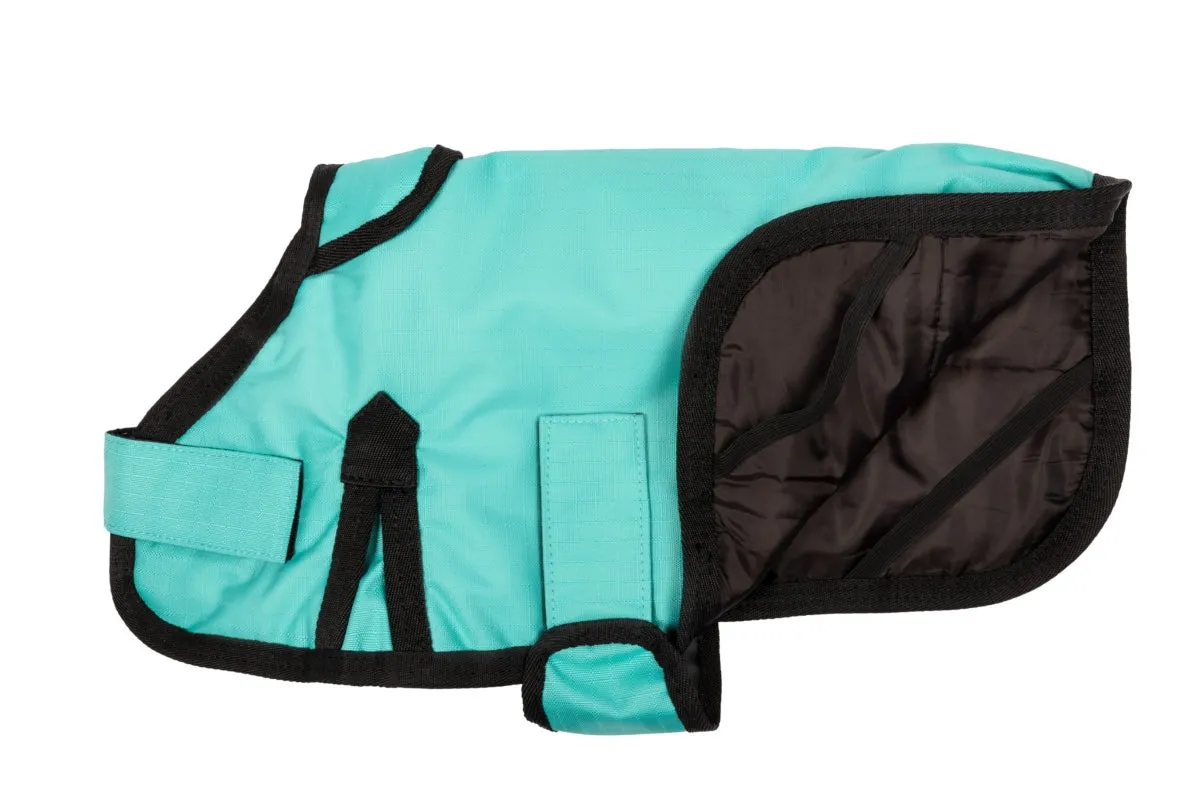 All Seasons Waterproof Dog Coat in Turquoise Blue