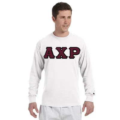 Alpha Chi Rho Greek Champion Long-Sleeve Tee - Champion CC8C - TWILL