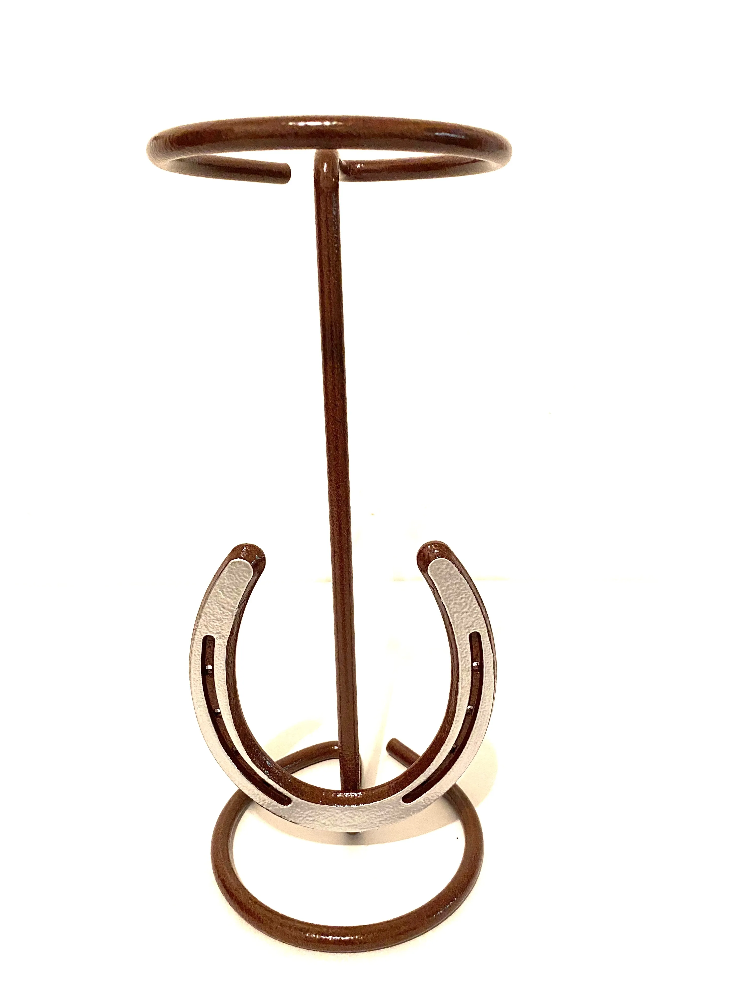 American Made Cowboy Hat Stand with Genuine Horseshoe CT