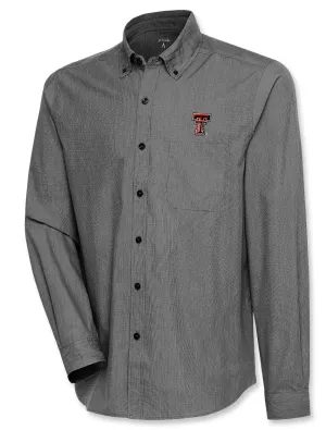 Antigua Texas Tech Double T "Compression" Men's Long Sleeve Dress Shirt