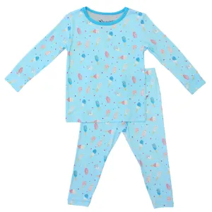 Aqua Popsicles Long Sleeve Pajama Set (2t-12y)