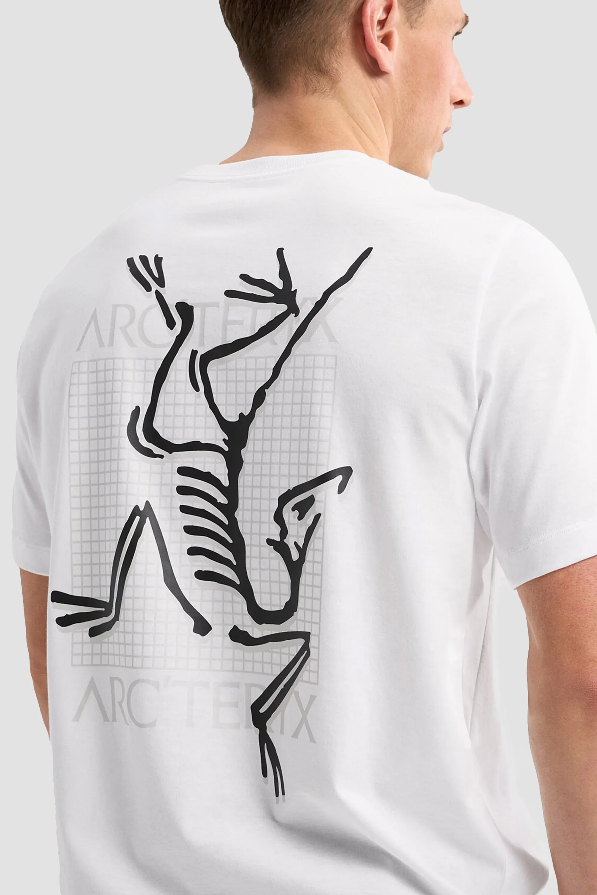 Arc'teryx Men's Arc'Multi Bird Logo SS in White Light