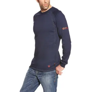 Ariat Men's Flame-Resistant Long Sleeve Navy Work Crew