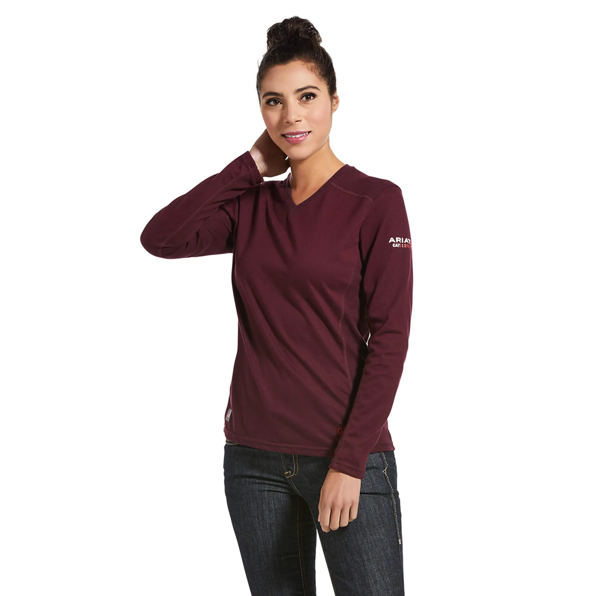 ARIAT Women's FR AC  T-Shirt - Malbec