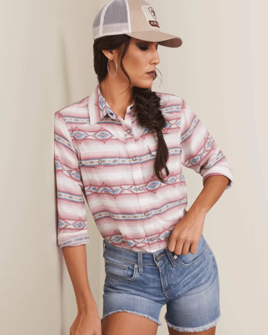 Ariat Women's REAL Classic Fit Kaycee Long Sleeve Western Shirt 10043416