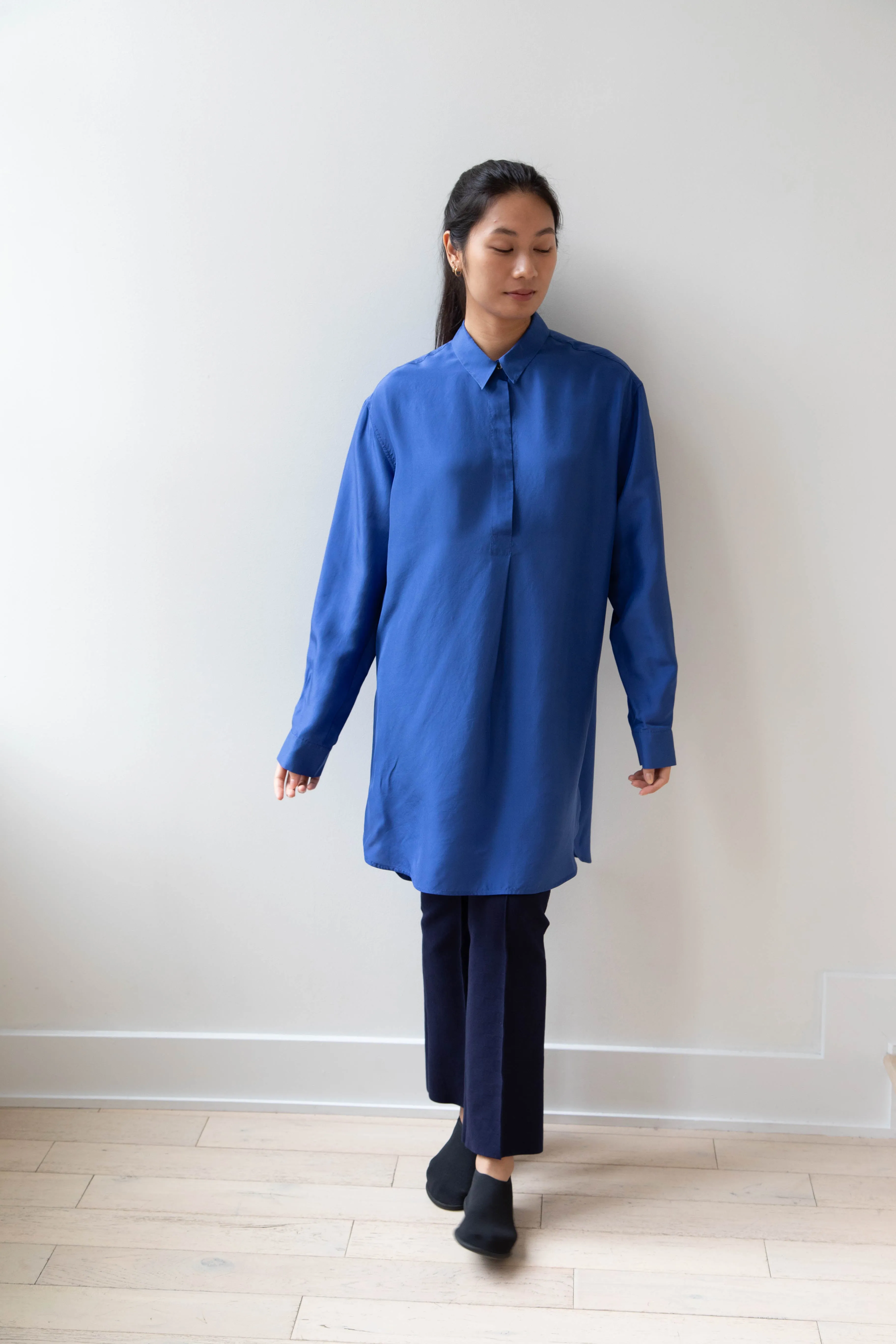 Barena Venezia | Cencia Tunic in Victoria Blue Silk