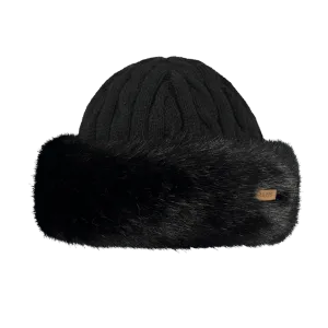 Barts Accessories Faux Fur Cable Bandhat in Black