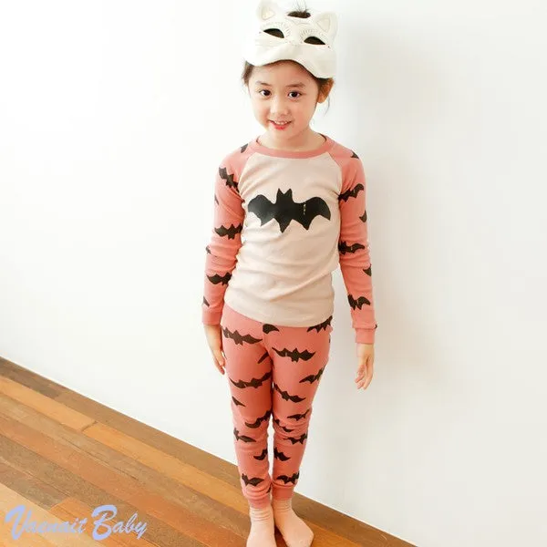 Bat Pink Long Sleeve Pajama