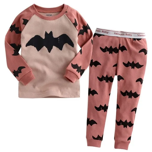 Bat Pink Long Sleeve Pajama