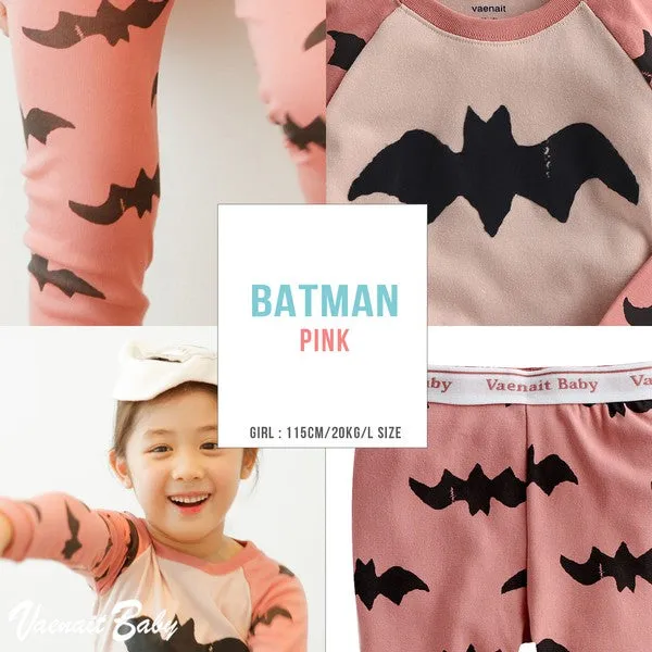 Bat Pink Long Sleeve Pajama