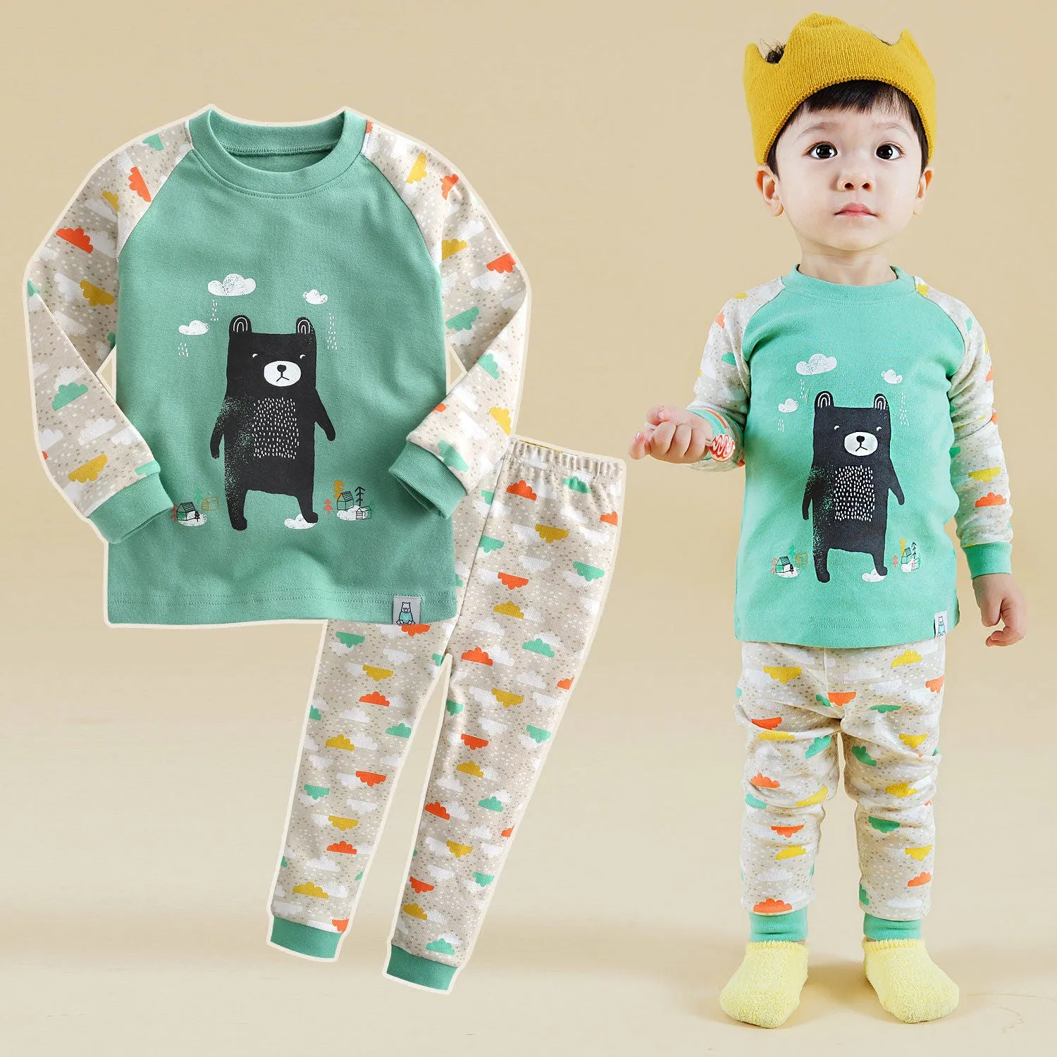 Bear Friend Long Sleeve Pajama