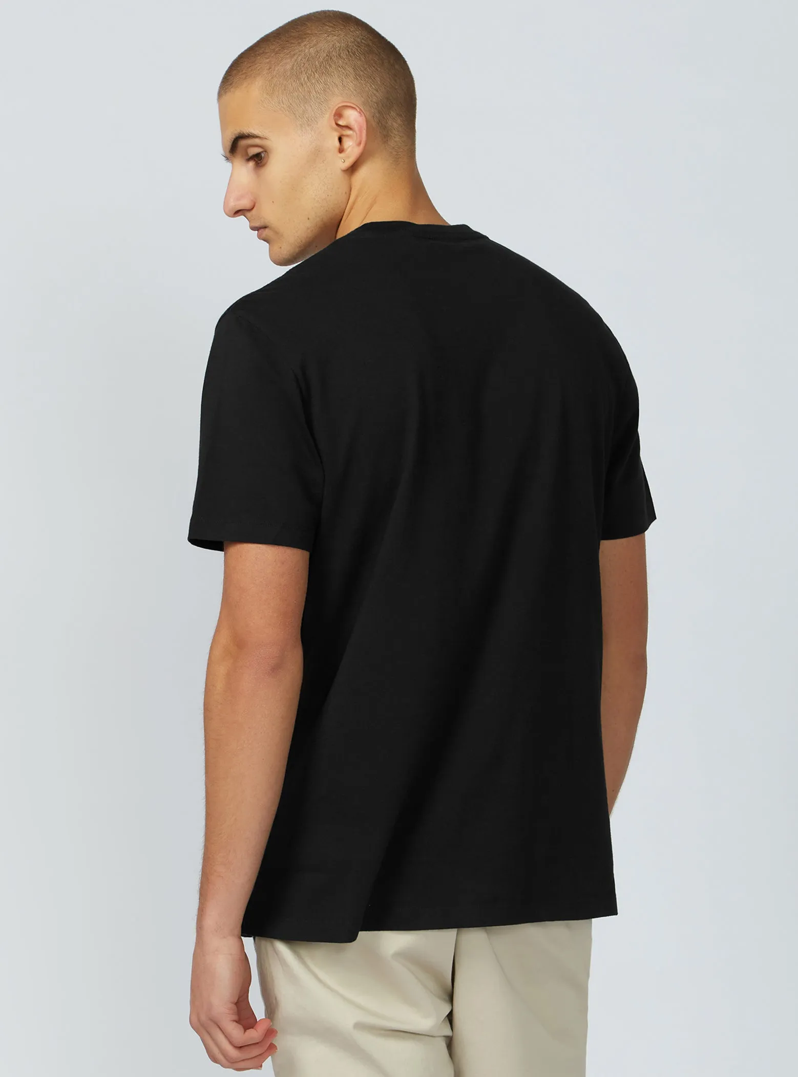 Ben Sherman Signature Chest Embroidery TEE Black BU2520001  Black