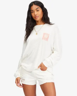 Billabong A Rose Is A Rose L/S Tee-Salt Crystal