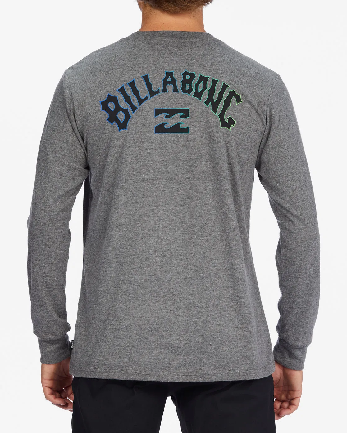 Billabong Arch Fill L/S Tee-Grey Heather