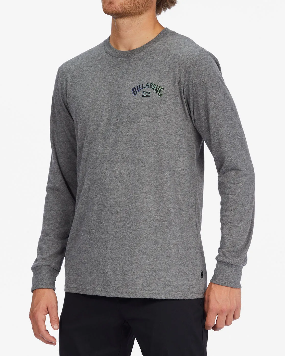 Billabong Arch Fill L/S Tee-Grey Heather