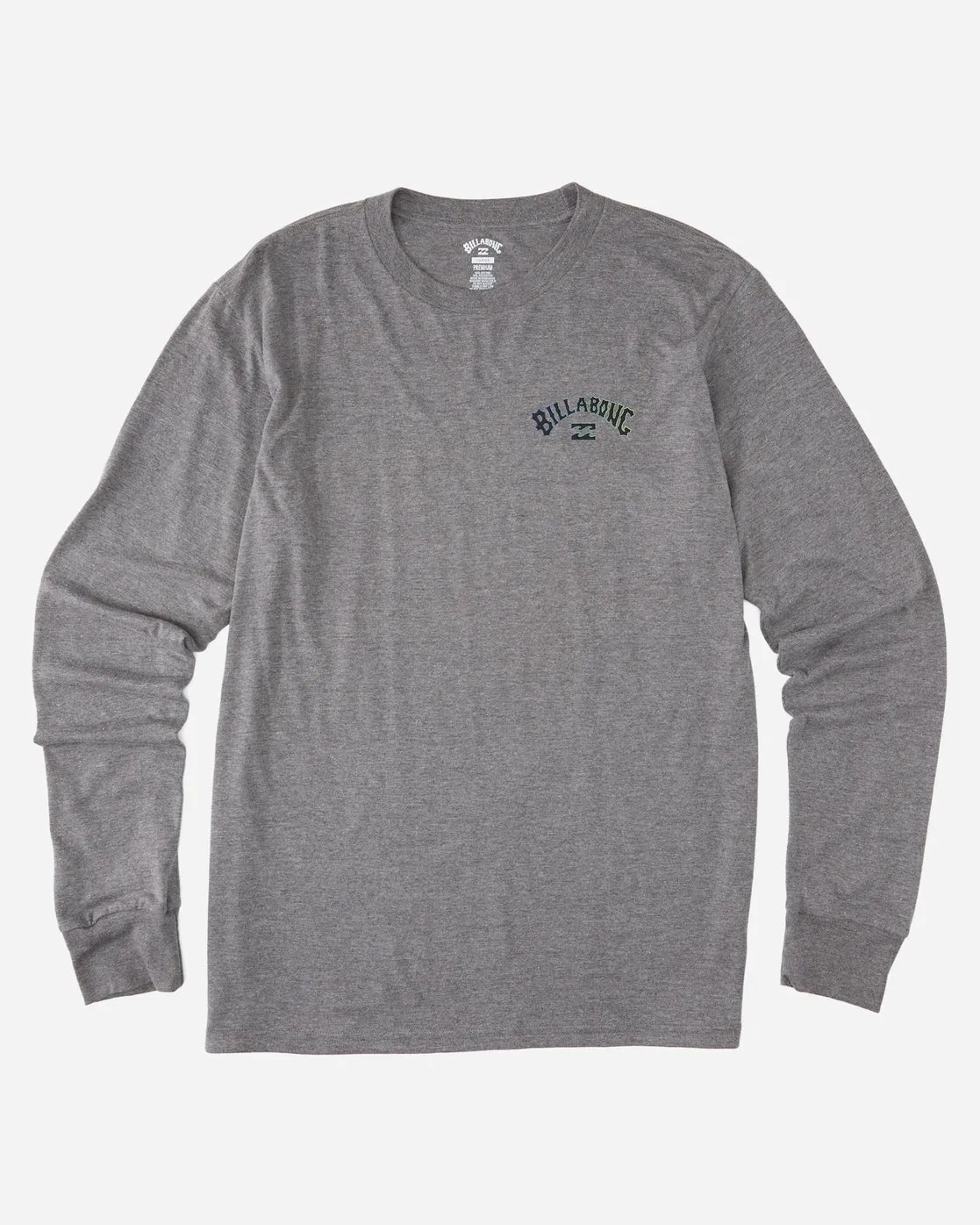 Billabong Arch Fill L/S Tee-Grey Heather