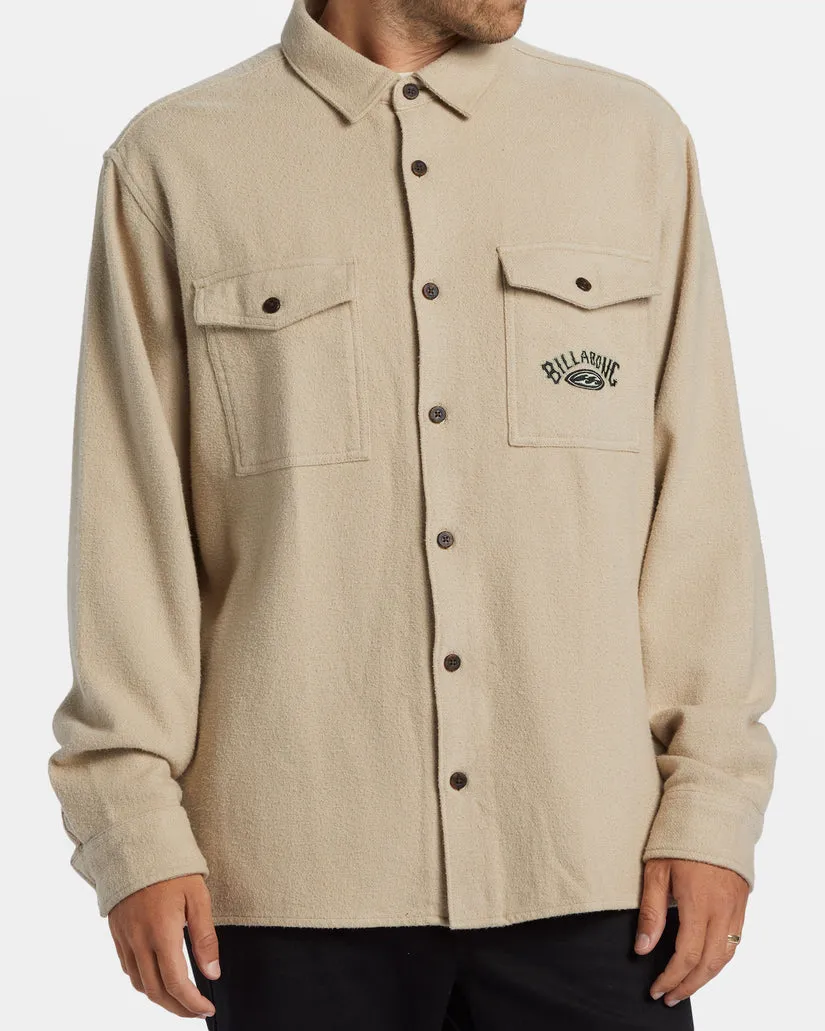 Billabong Bong Days Long Sleeve Cord Shirt - SAND