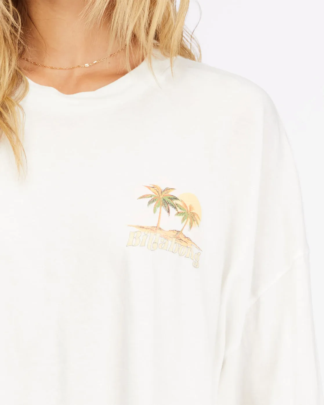 Billabong This Must Be The Place L/S Tee-Salt Crystal