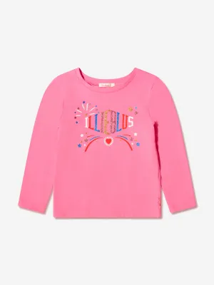 Billieblush Girls Long Sleeve Logo T-Shirt