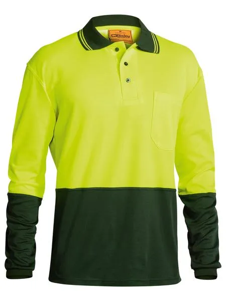 Bisley Workwear Hi Vis Long Sleeve Polo Shirt BK6234