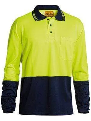 Bisley Workwear Hi Vis Long Sleeve Polo Shirt BK6234