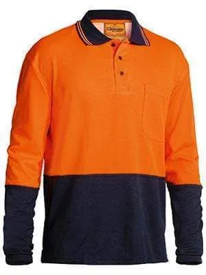 Bisley Workwear Hi Vis Long Sleeve Polo Shirt BK6234