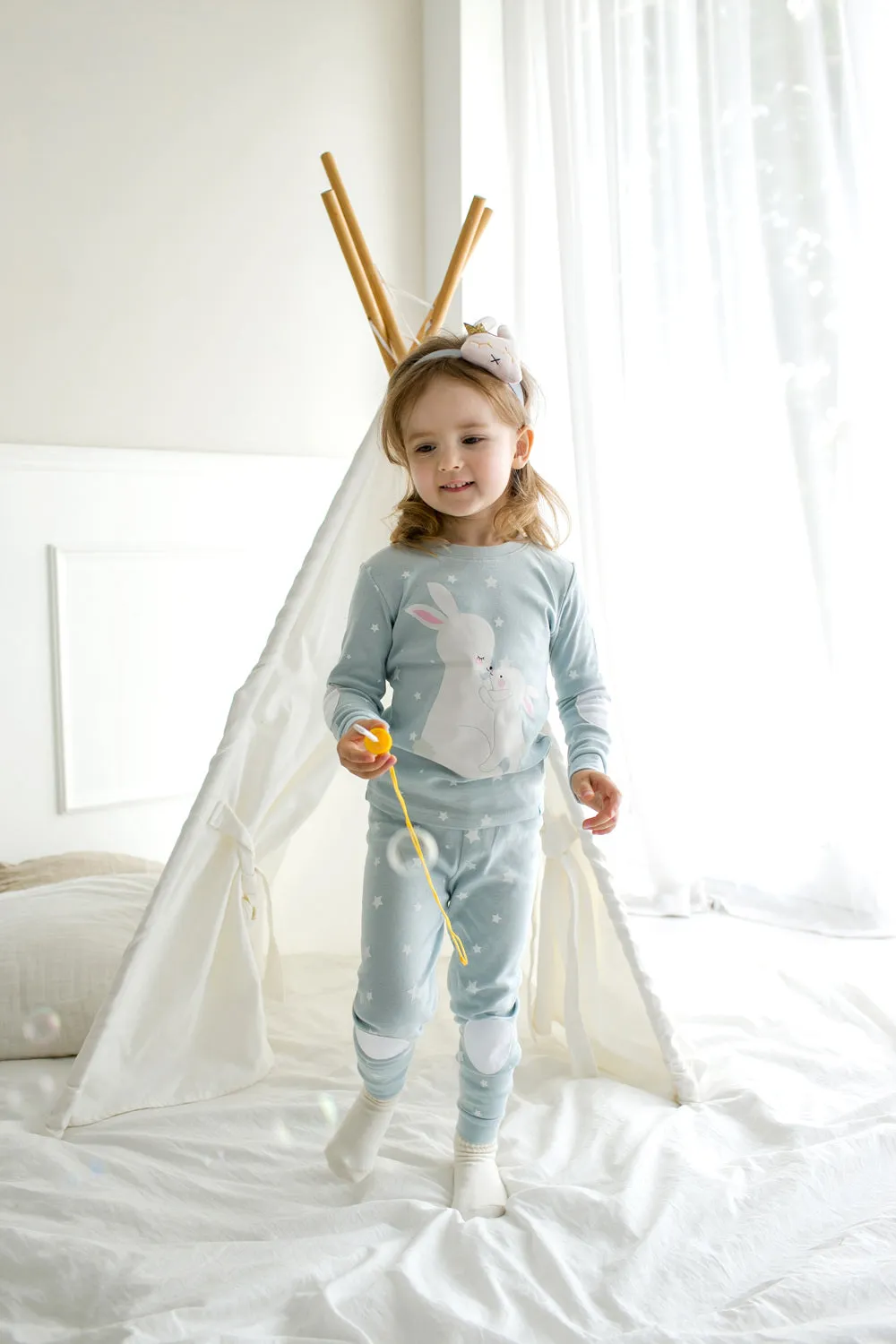 Blanc Rabbit Long Sleeve Pajama