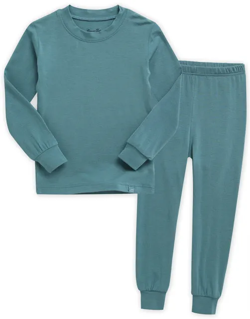 Blue Green Modal Long Sleeve Pajama