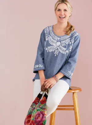 Blue Skies Chambray Tunic FINAL SALE (No Returns)