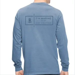 Blue Stay Anchored Long Sleeve Shirt