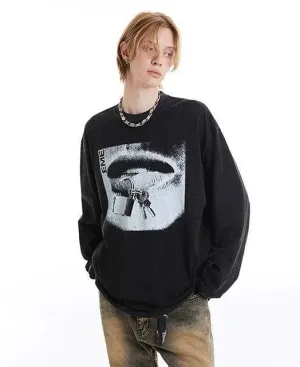 BNW Lip Graphic Long Sleeve T-Shirt