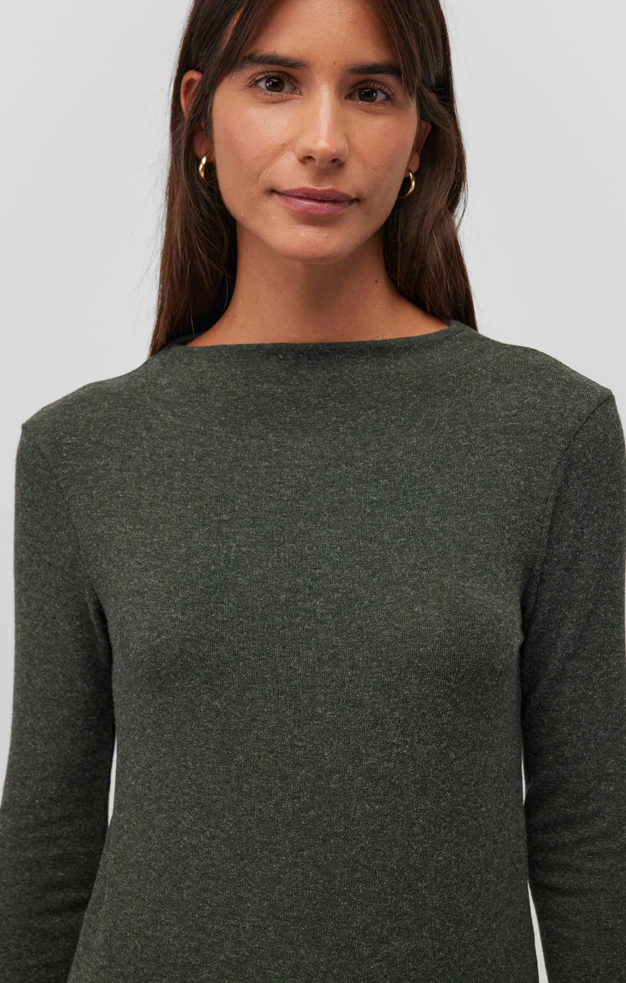 BOAT NECK LONG SLEEVE SHIRT IN CHIMERA