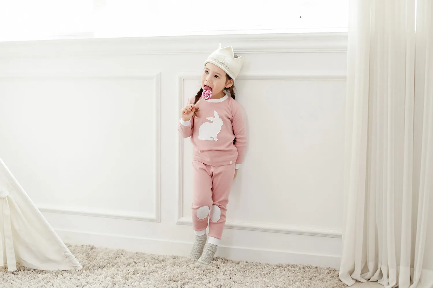 Bono Rabbit Pink Long Sleeve Pajama