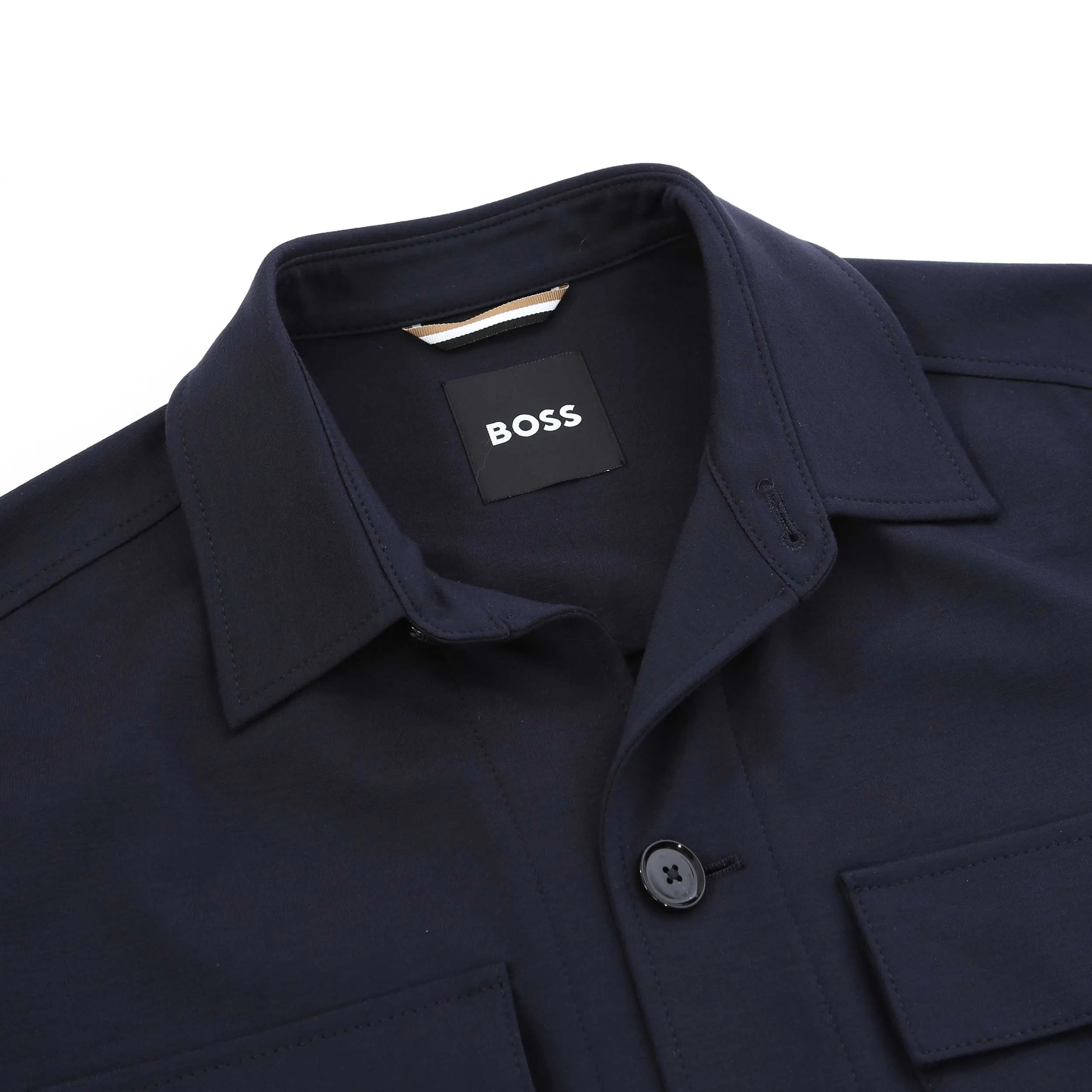 BOSS C Carper OS J 243 Overshirt in Navy