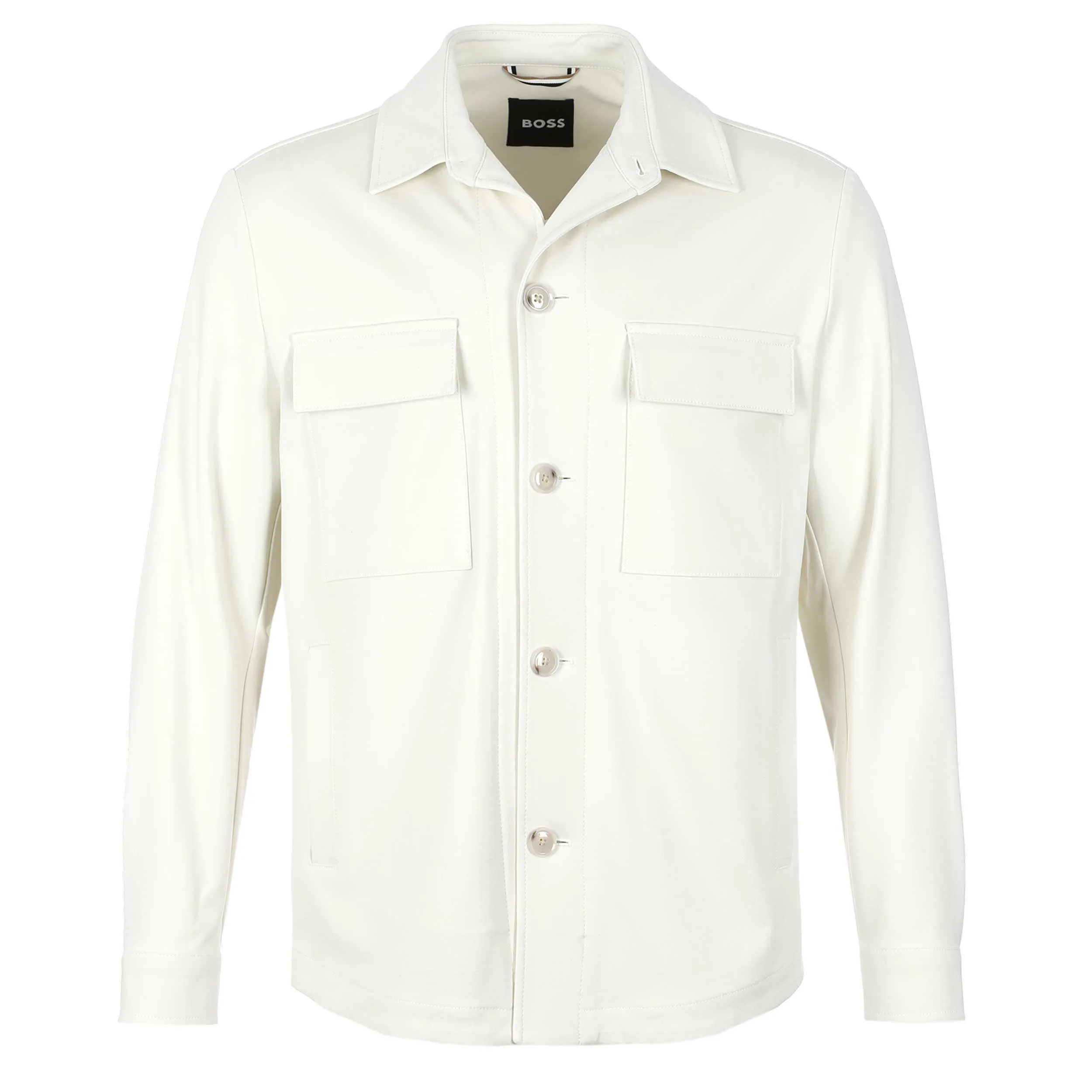 BOSS C Carper OS J 243 Overshirt in Open White