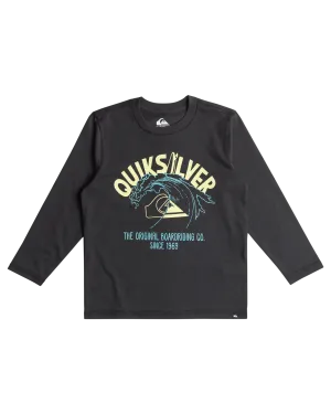 Boys Over The Falls Long Sleeve T-Shirt in Dark Navy