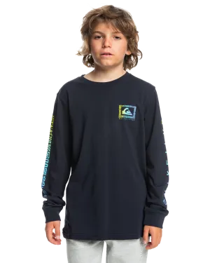 Boys Revival Long Sleeve T-Shirt in Dark Navy