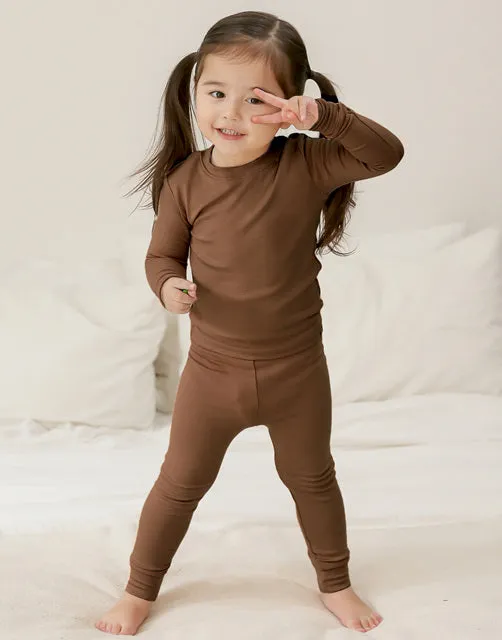 Brown Modal Long Sleeve Pajama