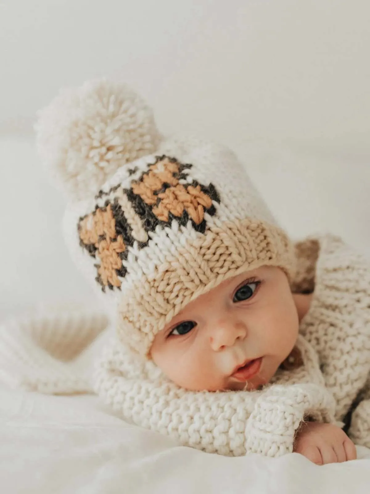 Butterfly Knit Pom Hat