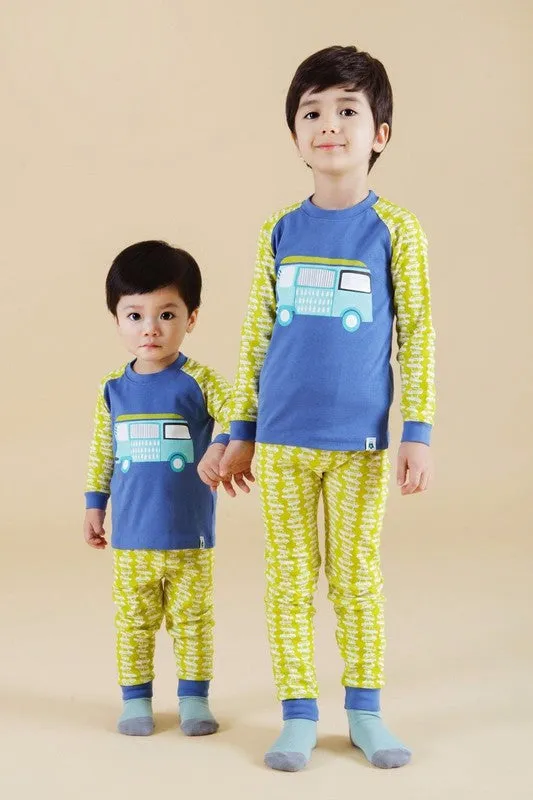 Bzz Bus Long Sleeve Pajamas