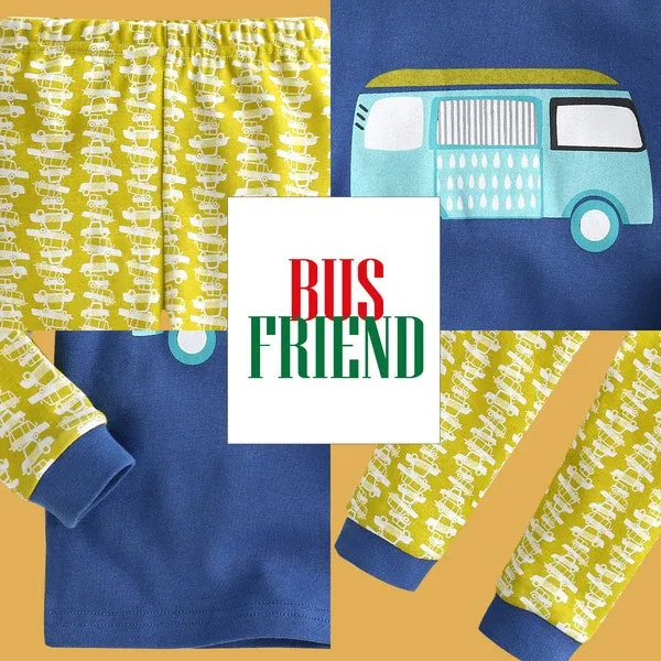 Bzz Bus Long Sleeve Pajamas