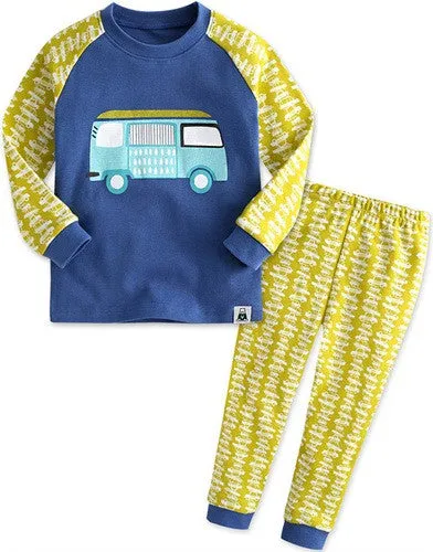 Bzz Bus Long Sleeve Pajamas