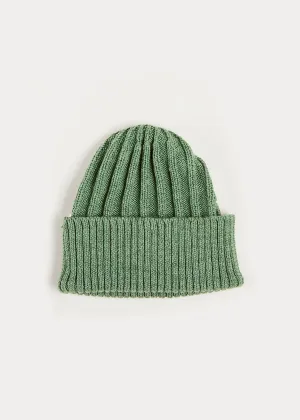 Cable Knit Hat in Green (4-10Y)