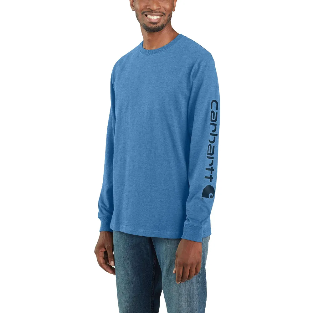 Carhartt EK231 Relaxed Fit Heavyweight Long Sleeve Graphic T-Shirt Top