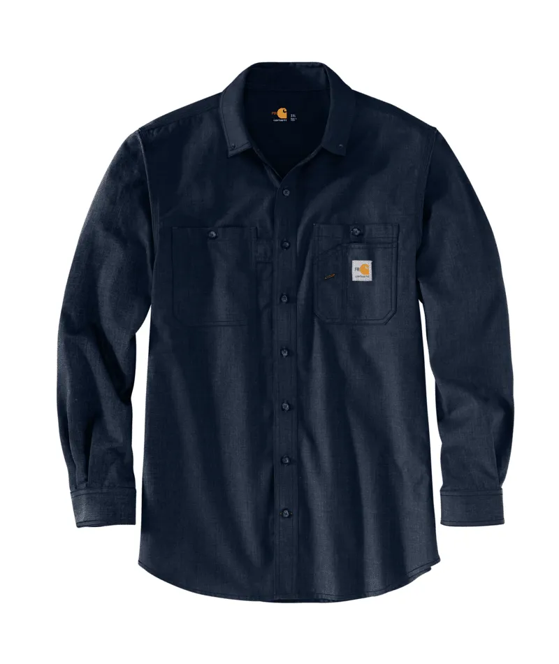 Carhartt, Flame Resistant Carhartt Force® Loose Fit Lightweight Long Sleeve Button Front Shirt